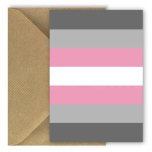 Demigirl Pride Flag Greeting Card Rectangle