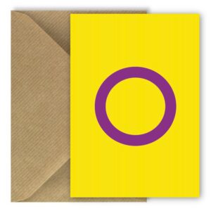 Intersex Pride Flag Greeting Card Rectangle