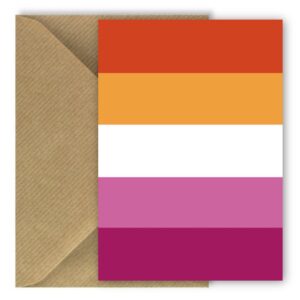 Lesbian Community Pride Flag Greeting Card Rectangle