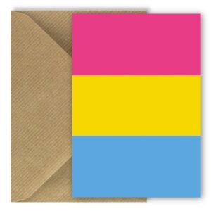 Pansexual Pride Flag Greeting Card Rectangle