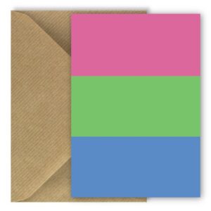 Polysexual Pride Flag Greeting Card Rectangle