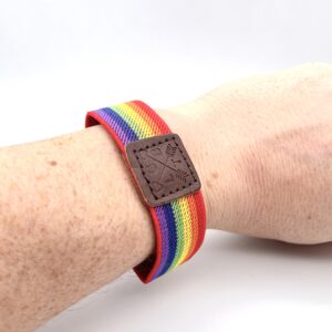 Elasticated LGBTQ+ Rainbow /Gay Wristband