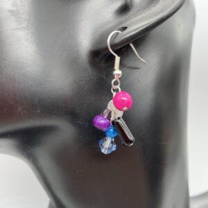 Handmade Genderfluid Pride Inspired Cluster/Charm Earrings