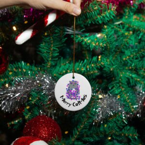 Merry Catmas Christmas Ornament for Cat Lovers - Bisexual