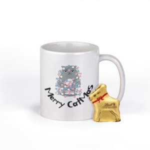 Merry Catmas Christmas Mug for Cat Lovers - Transgender