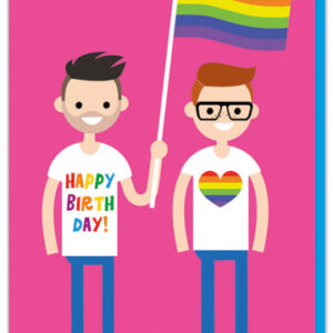 Happy Birthday LGBT+ Lads Birthday Card