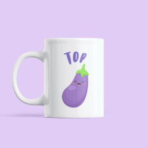 Top Gay Mug Smiling Eggplant
