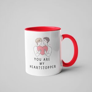 LGBT Valentine's Mug: You Are My Heartstopper, perfect for boyfriends and LGBTQ+ Men