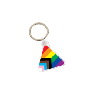 Progress Rainbow Triangle Acrylic Keyring