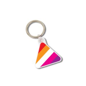 Lesbian Pride Triangle Acrylic Keyring