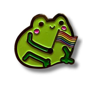 Proud Froggie Enamel Pin Badge (LGBTQ+ Pride Badge)