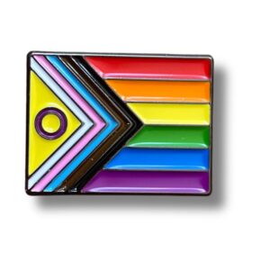 Intersex Progress Pride Rainbow Gay Pride Pop Pin Badge