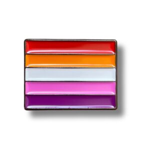 Lesbian Community Flag  Pop Pin Badge