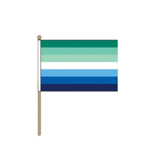 Gay Men Handheld Pride Flag (22.5cm x 15cm)