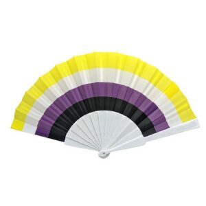 Non-Binary Pride Hand Fan