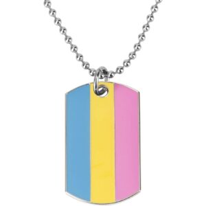 Pansexual Pride Dog Tag