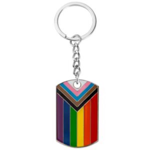 Progress Rainbow Dog Tag Keyring