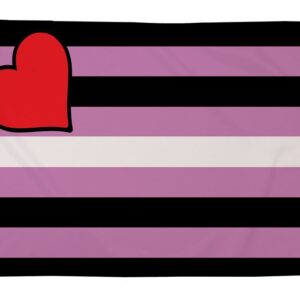 Leather Girl Pride (5ft by 3ft) Premium Pride Flag