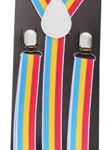Pansexual Pride Braces / Suspenders