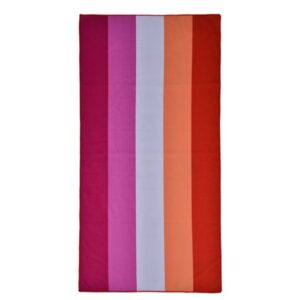 Ultra Lightweight Lesbian Pride Flag Beach Travel Towel 70cm x 140cm