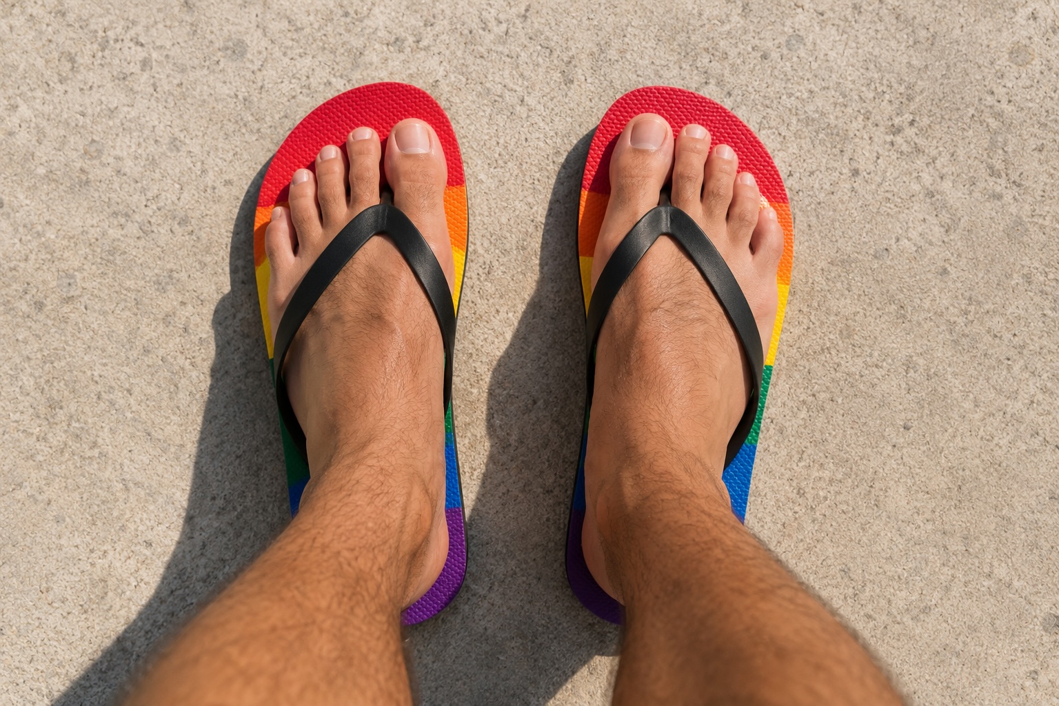 Pride (Rainbow) Flip Flops - Image 4