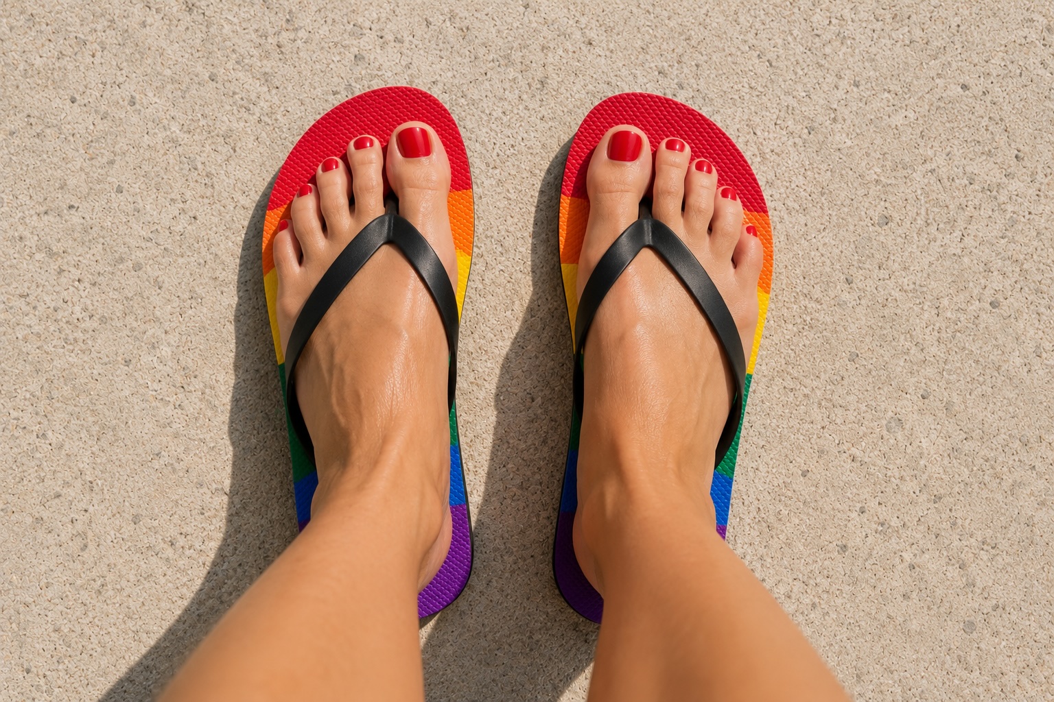 Pride (Rainbow) Flip Flops - Image 5