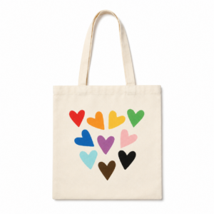 LGBT Pride Hearts Tote Bag