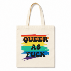 Queer as F Pride Tote Bag